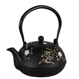 1Ltr Cherry Blossom Cast Iron Teapot - Minimax