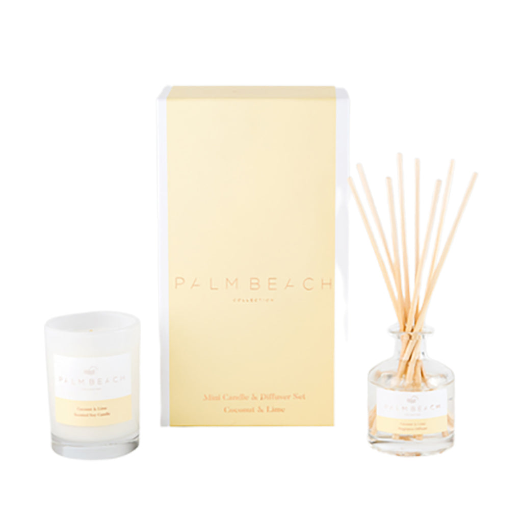 Palm Beach Collection Coconut & Lime Mini Candle & Diffuser Pack | Minimax