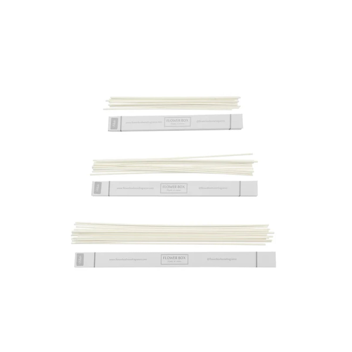 Flower Box Designer Reeds White Mini 28cm | Minimax