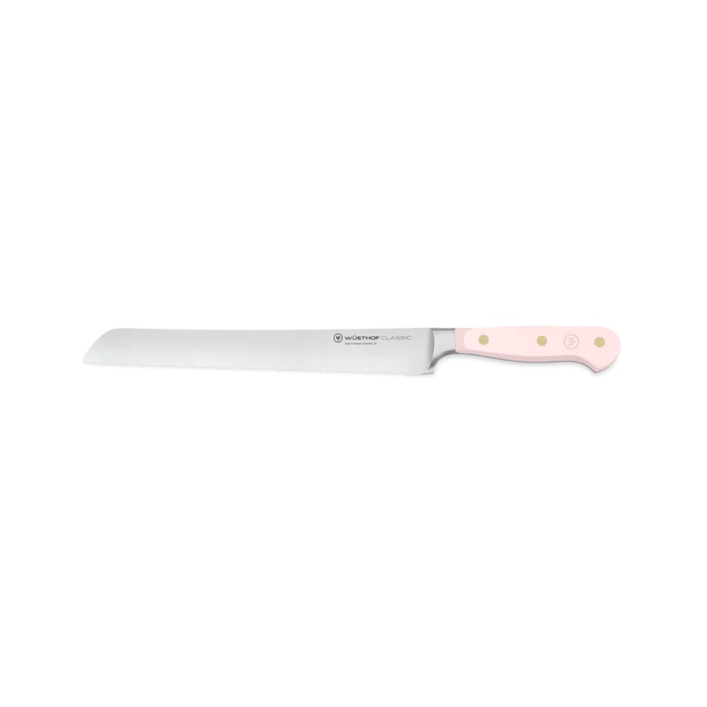 Wusthof Classic Colour Pink Himalayan Salt Double-Serrated Bread Knife 23cm