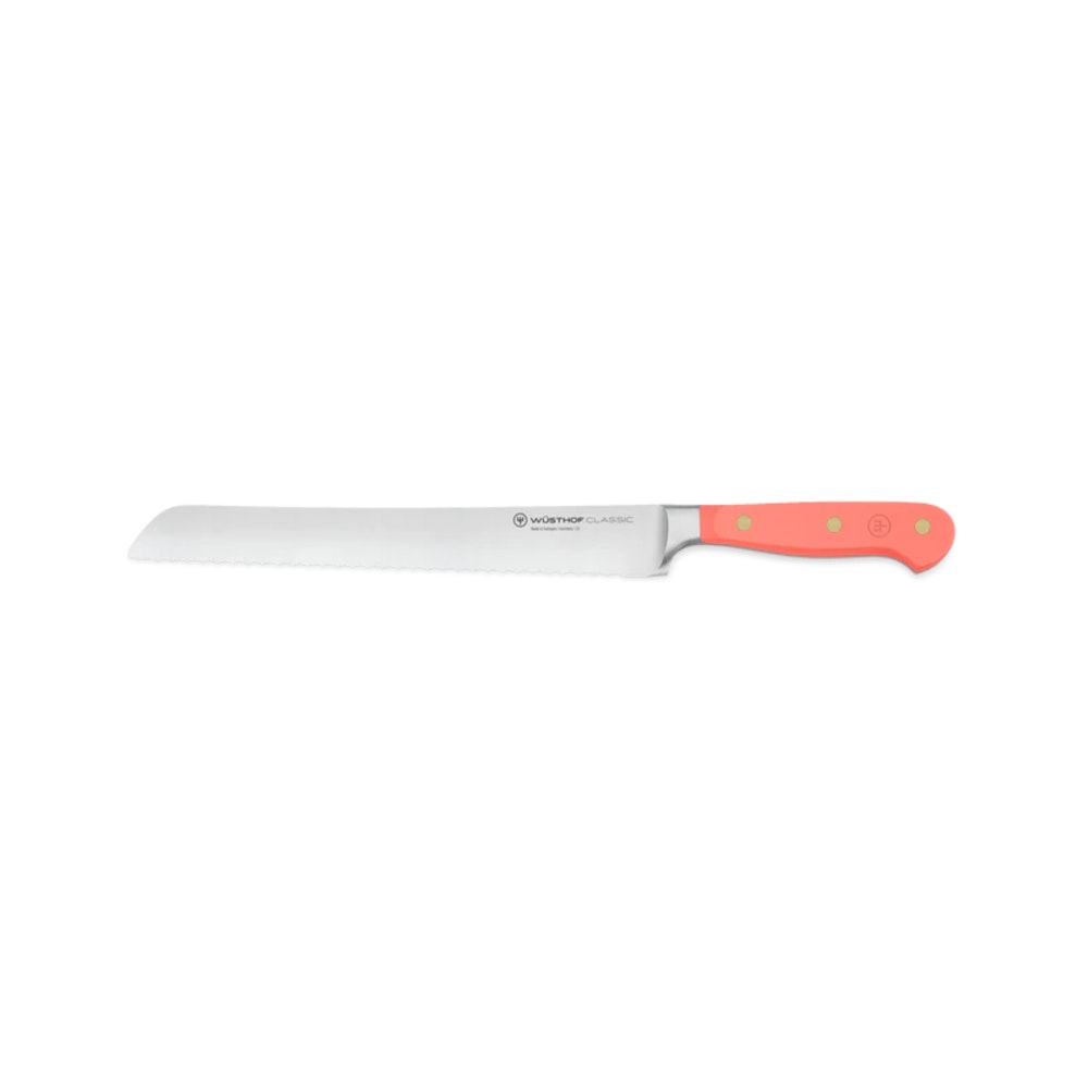 Wusthof Classic Colour Coral Peach Double-Serrated Bread Knife 23cm