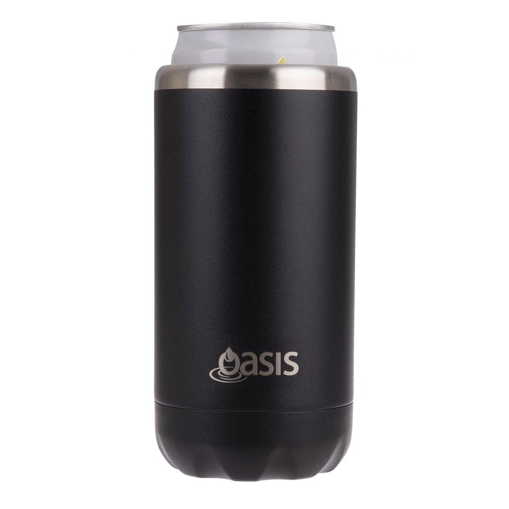 330ml Stainless Steel Black Insulated Cooler Can - Minimax