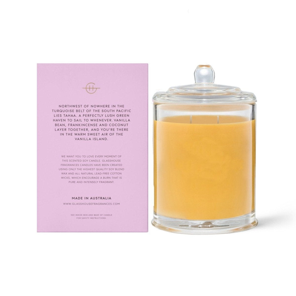 Glasshouse Fragrances A Tahaa Affair Candle 380g