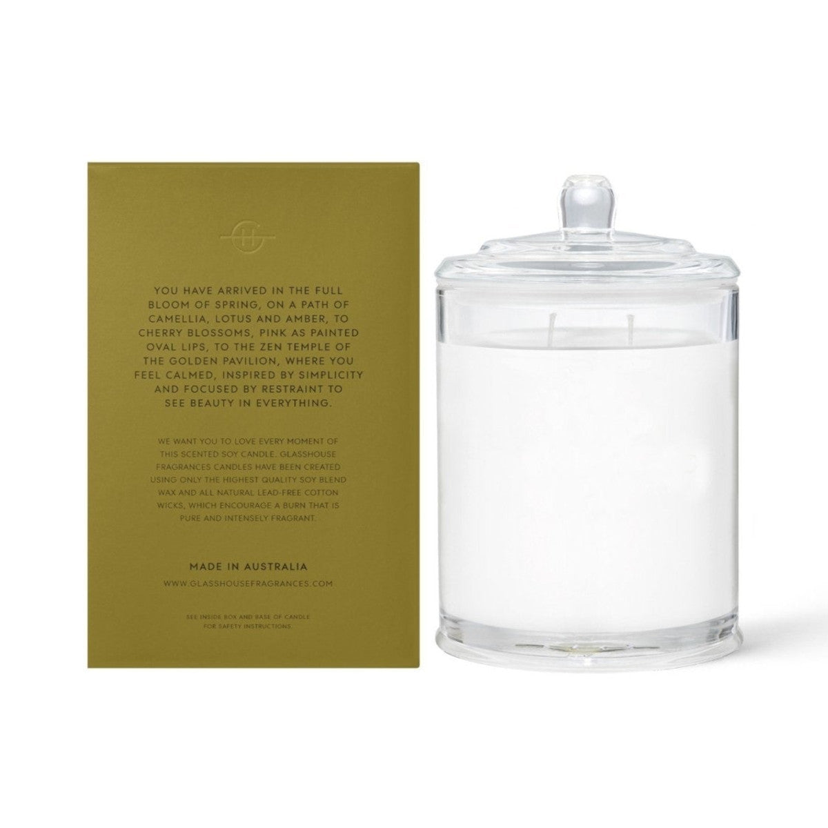 Glasshouse Fragrances Kyoto In Bloom Candle 380g