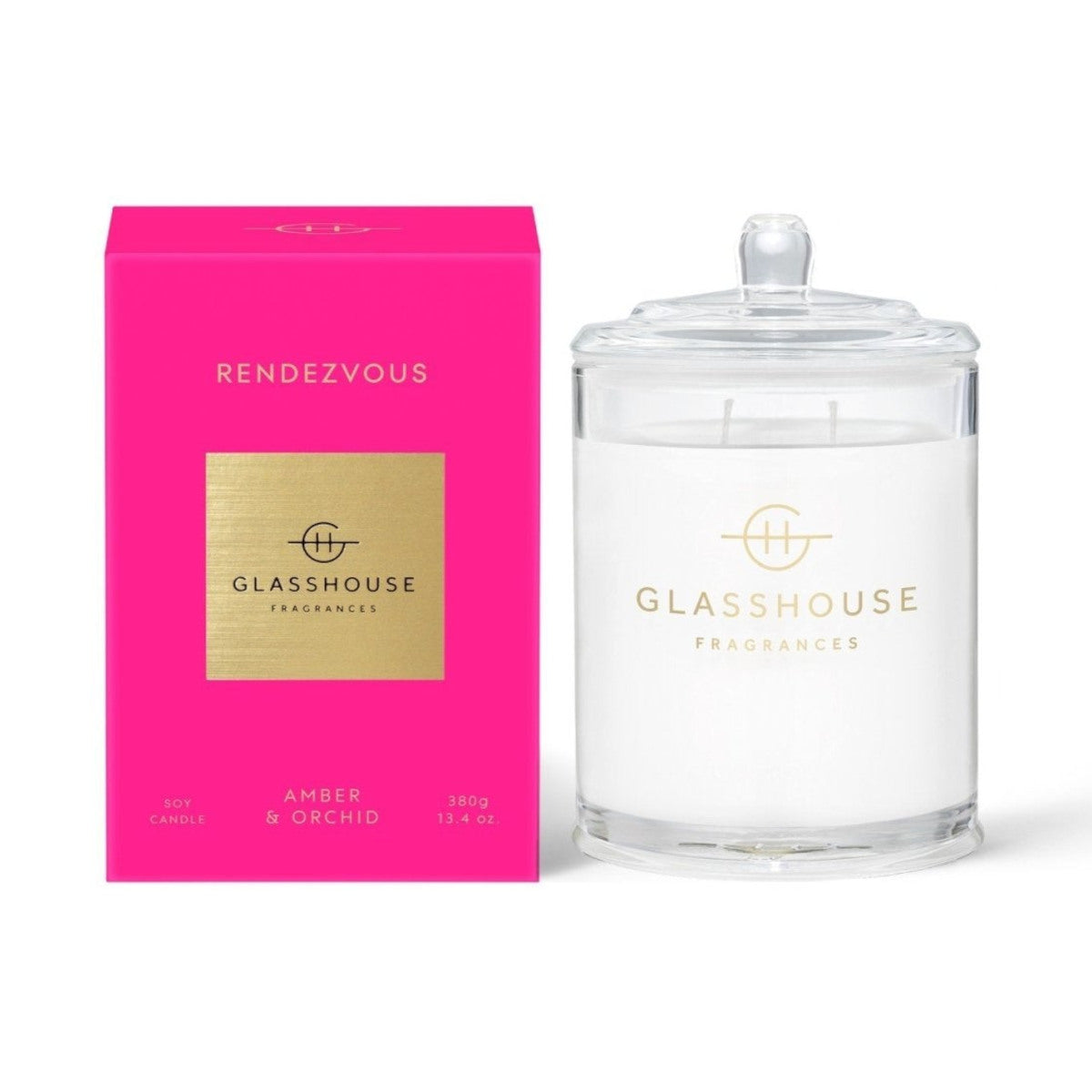 Glasshouse Fragrances Rendezvous Candle 380g Minimax