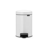 3Ltr New Icon White Pedal Bin - Minimax