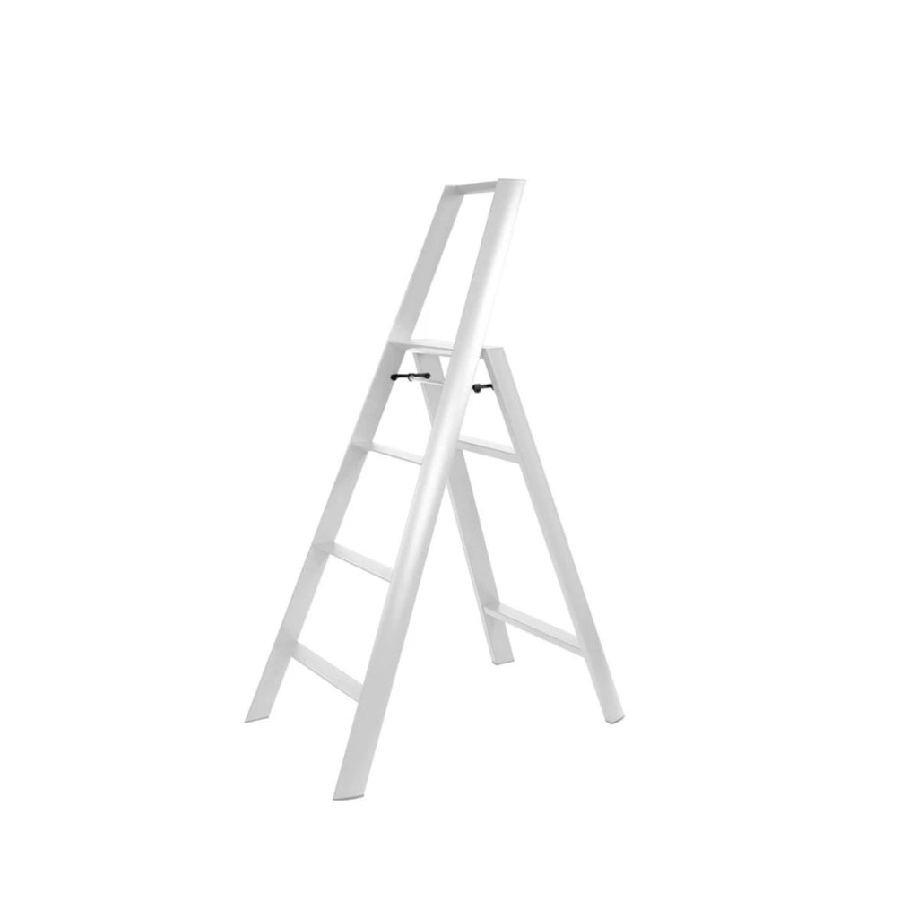 Lucano 4 Step Ladder White | Minimax