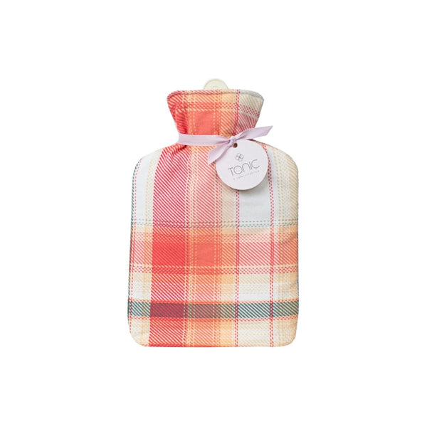 Tonic Small Hot Water Bottle - Flannel Check
