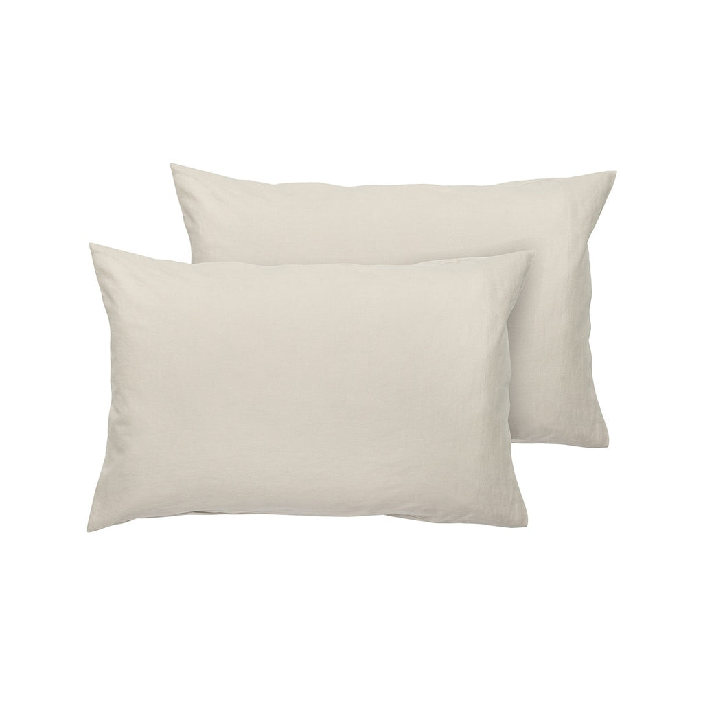 Ecology Dream Standard Pillowcase Pair - Stone