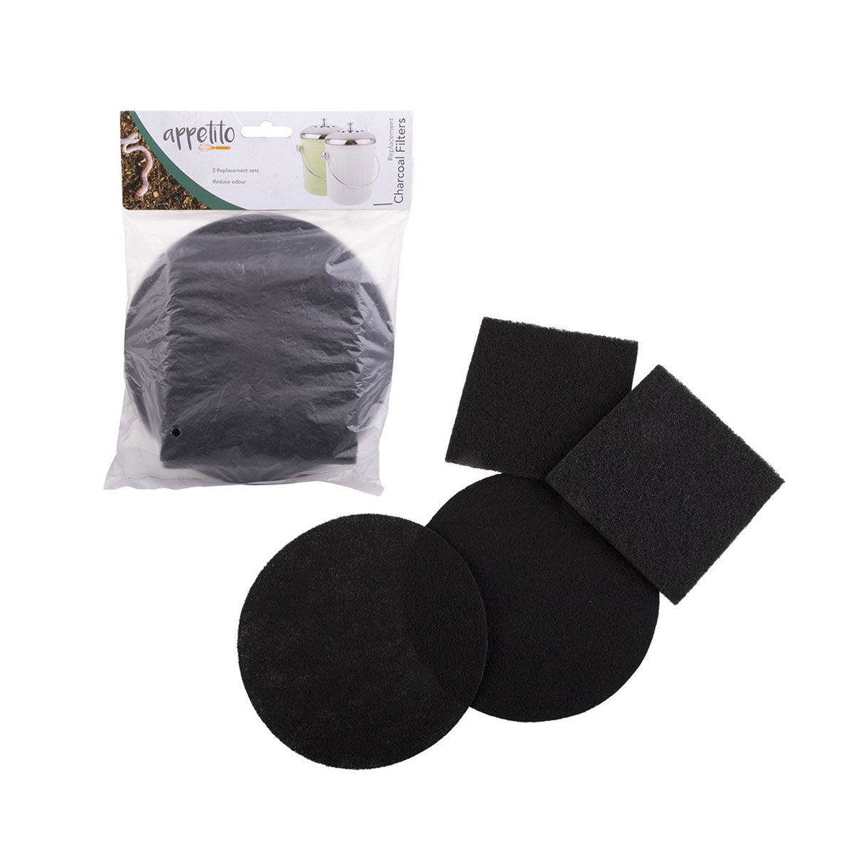 Appetito Replacement Charcoal Filter Set of 2 | Minimax