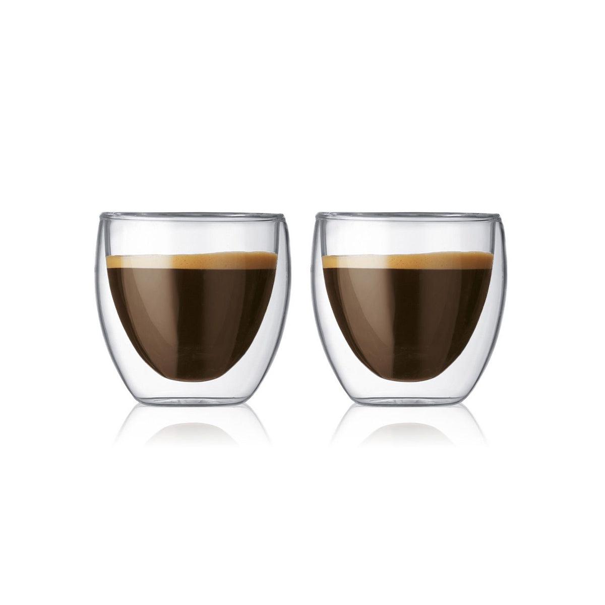 Bodum Pavina Espresso Double Wall Glasses 80ml (Set of 2) Minimax