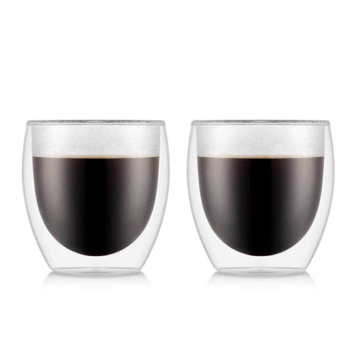 Bodum Pavina Latte Glasses 250ml (Set of 2) | Minimax