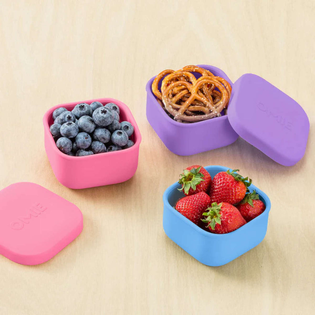Omie OmieSnack Silicone Container Blue