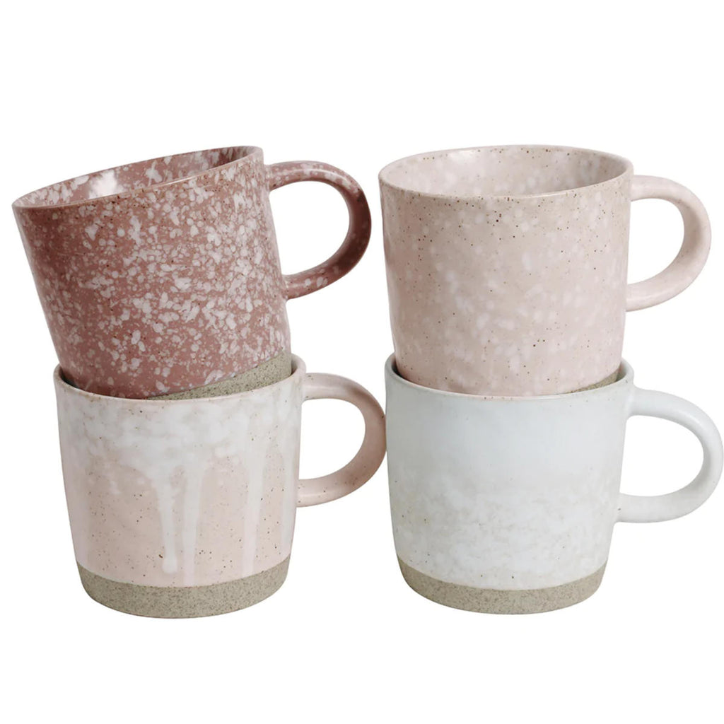 Robert Gordon Strata Mug Pink Mixed Glaze 355ml (Set of 4) | Minimax