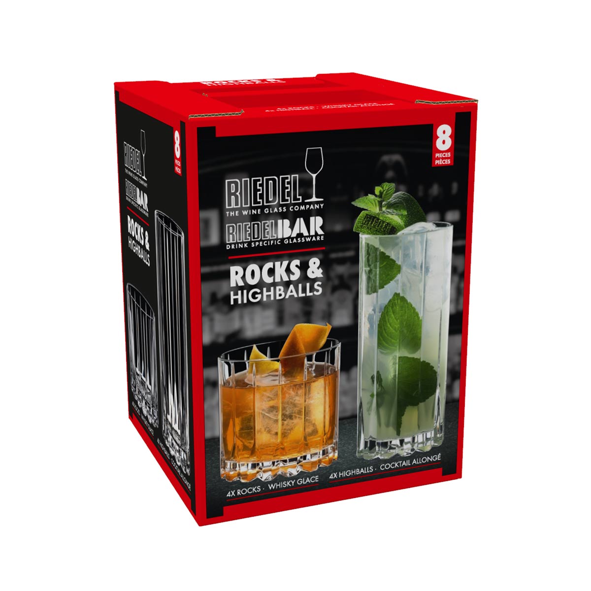 Riedel Drink Specific Glassware Highball & Rocks Tumbler Set of 8 | Minimax