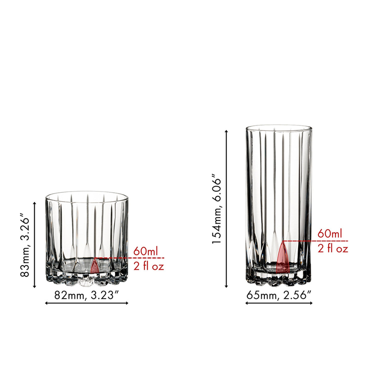 Riedel Drink Specific Glassware Highball & Rocks Tumbler Set of 8 | Minimax