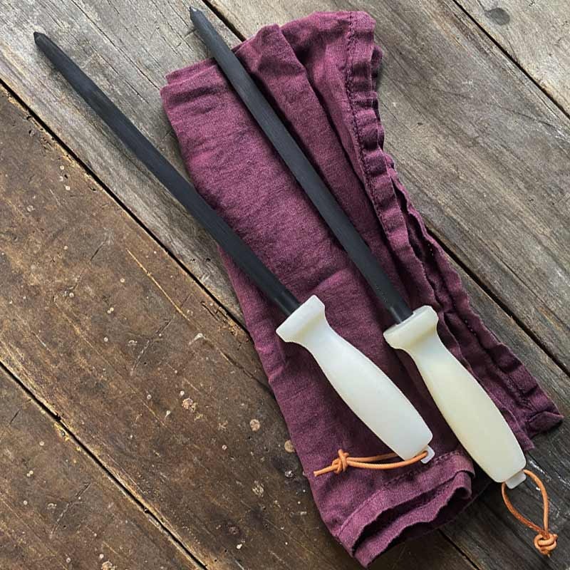 Ironclad Wool Handle Blades and Steel Set