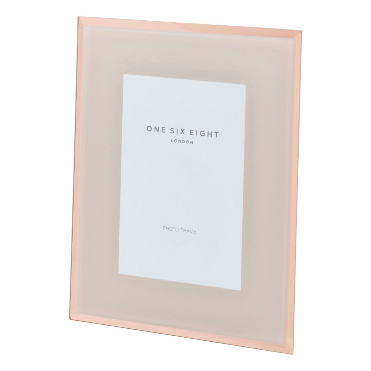 6" x 4" Blush Glass Photo Frame - Minimax