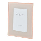 6" x 4" Blush Glass Photo Frame - Minimax