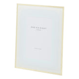 6" x 4" White and Gold Glass Photo Frame - Minimax