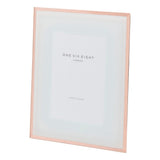 6" x 4" White and Rose Gold Glass Photo Frame - Minimax