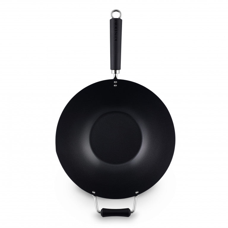 Ken Hom Non-Stick Carbon Steel Wok 35cm | Minimax