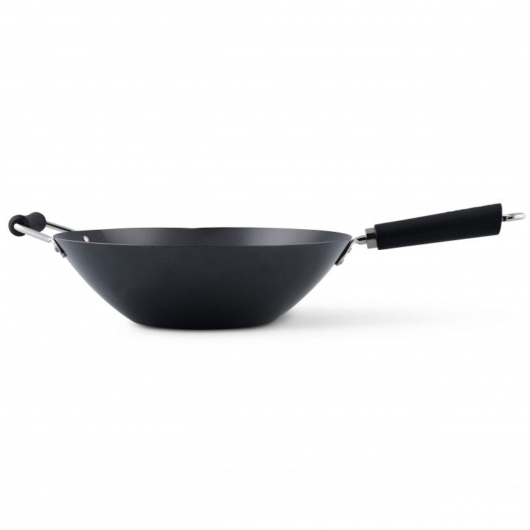 Ken Hom Non-Stick Carbon Steel Wok 35cm | Minimax