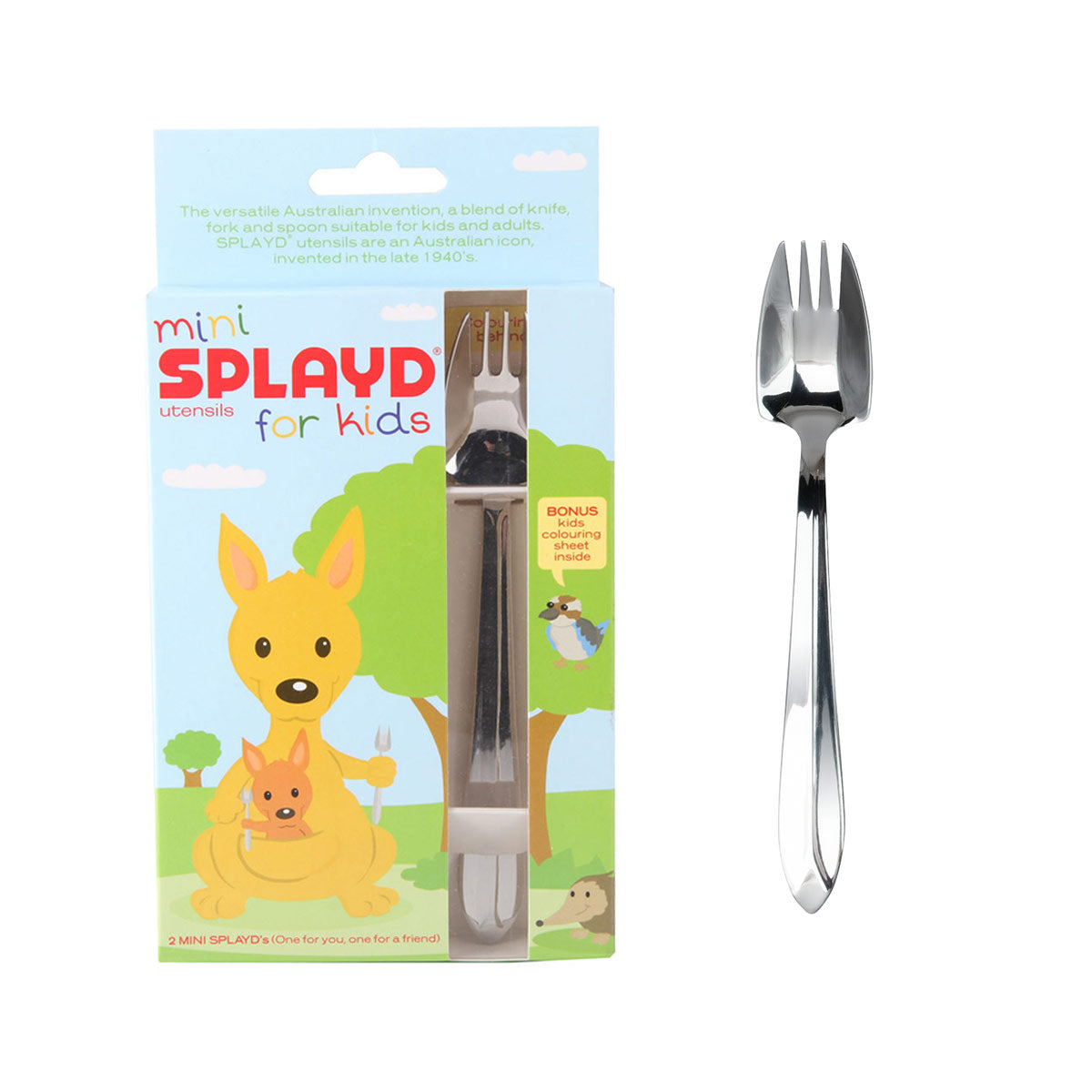 Splayd Stainless Steel Kids Mini Utensil Set of 2