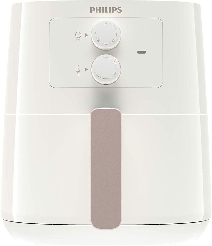 Philips Airfryer Essential Compact, Analog, White with Rose Gold Handle