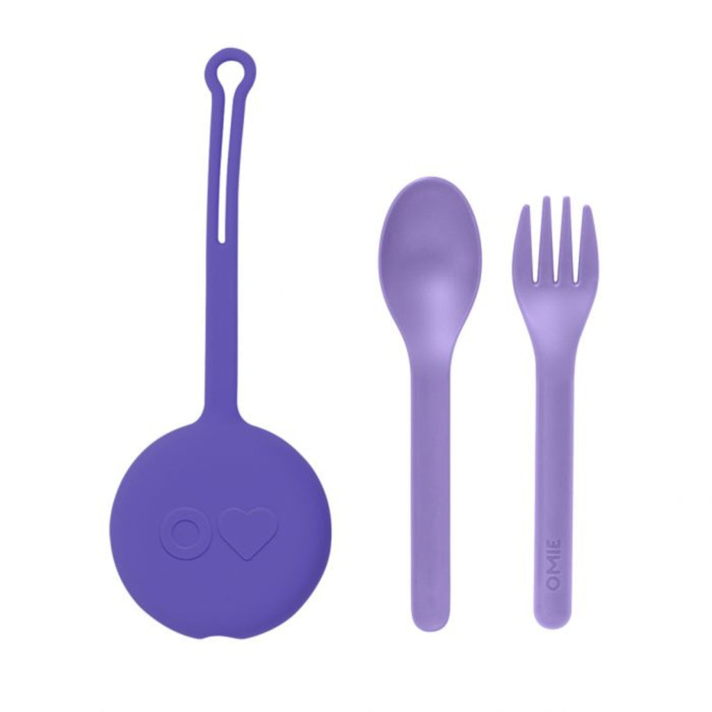 Omie OmiePod Cutlery Set Lilac 3 Piece | Minimax