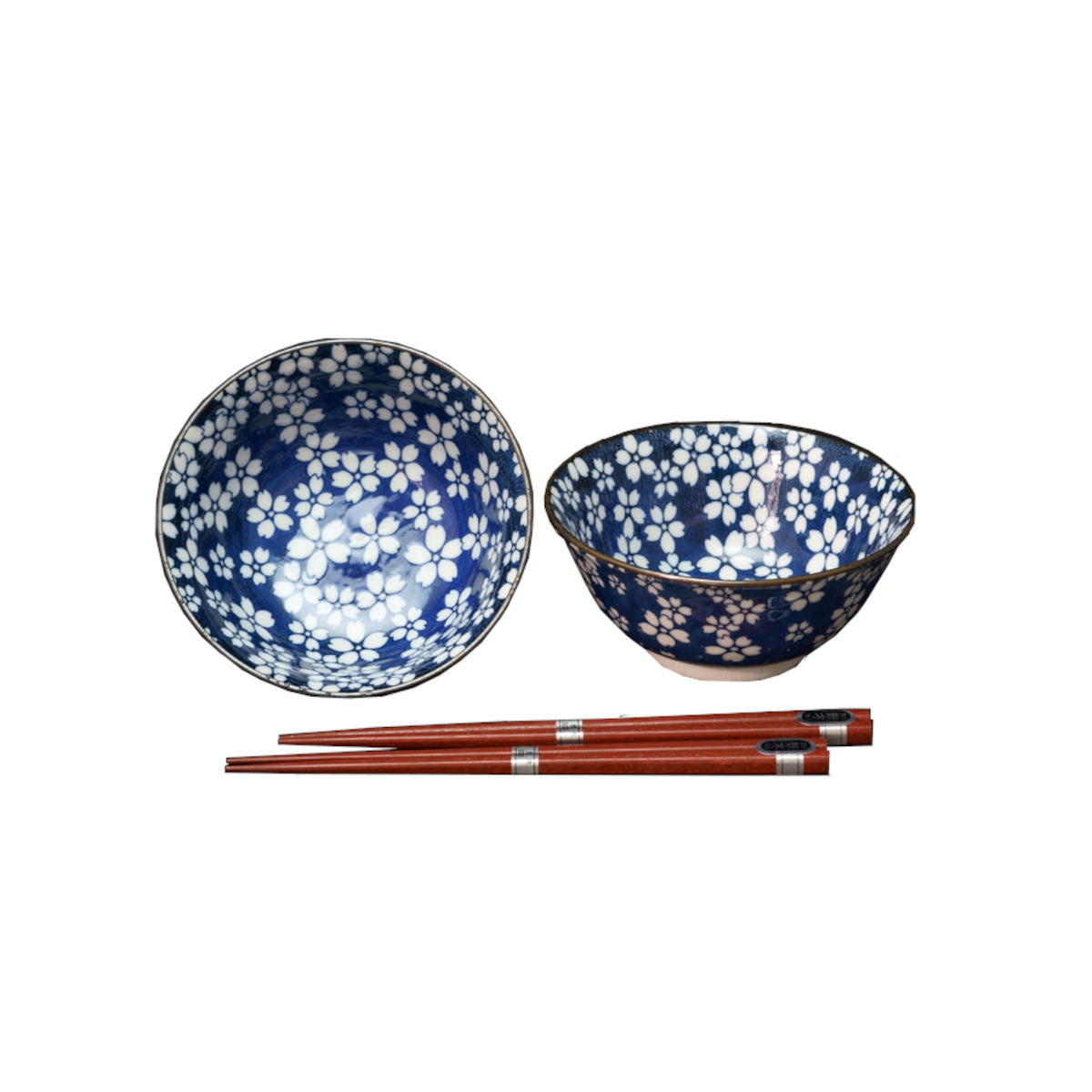 Concept Japan Sakura Ceramic Bowl & Chopstick 14cm Set of 2  | Minimax