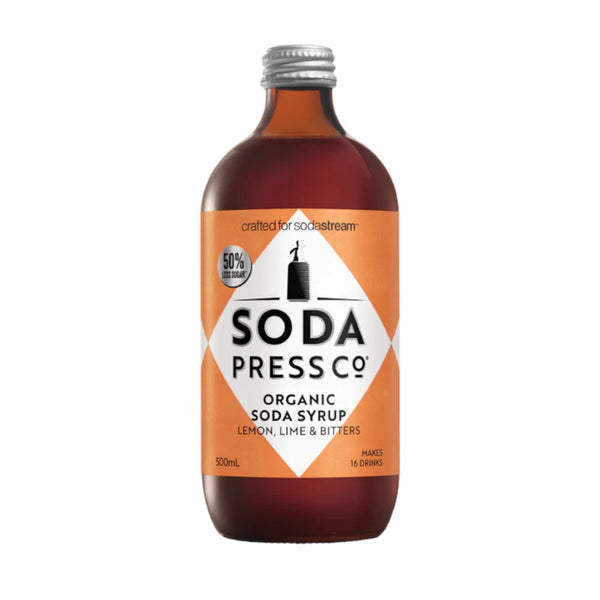 Soda Press Organic Lemon Lime & Bitters Syrup 500ml | Minimax