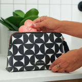 Annabel Trends Vanity Bag Geometric Black & White Medium 23 x 13cm | Minimax