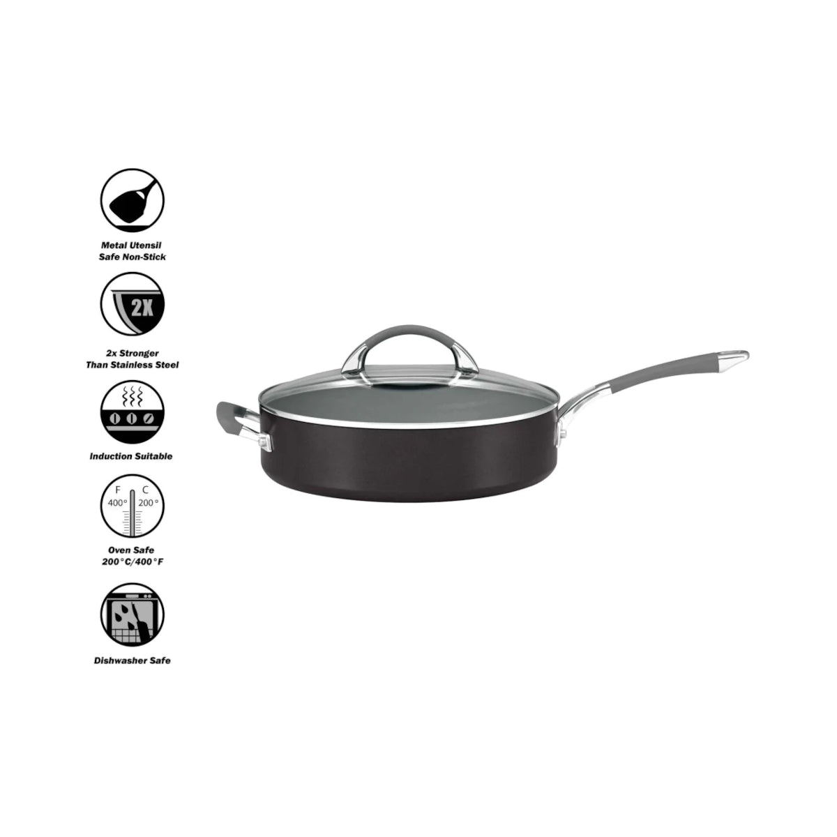 Anolon Endurance+ Nonstick Induction Covered Saute 30cm (4.7L) | Minimax