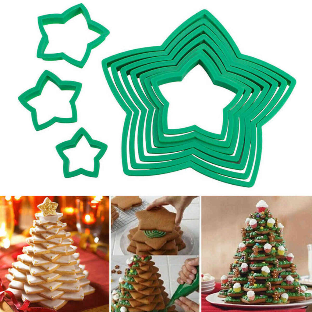 Avanti Christmas Tree Star Cookie Cutter Set of 10 | Minimax
