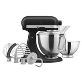KitchenAid KSM195 Artisan Series Tilt-Head Stand Mixer with Premium Accessory Matte Black 4.8L | Minimax