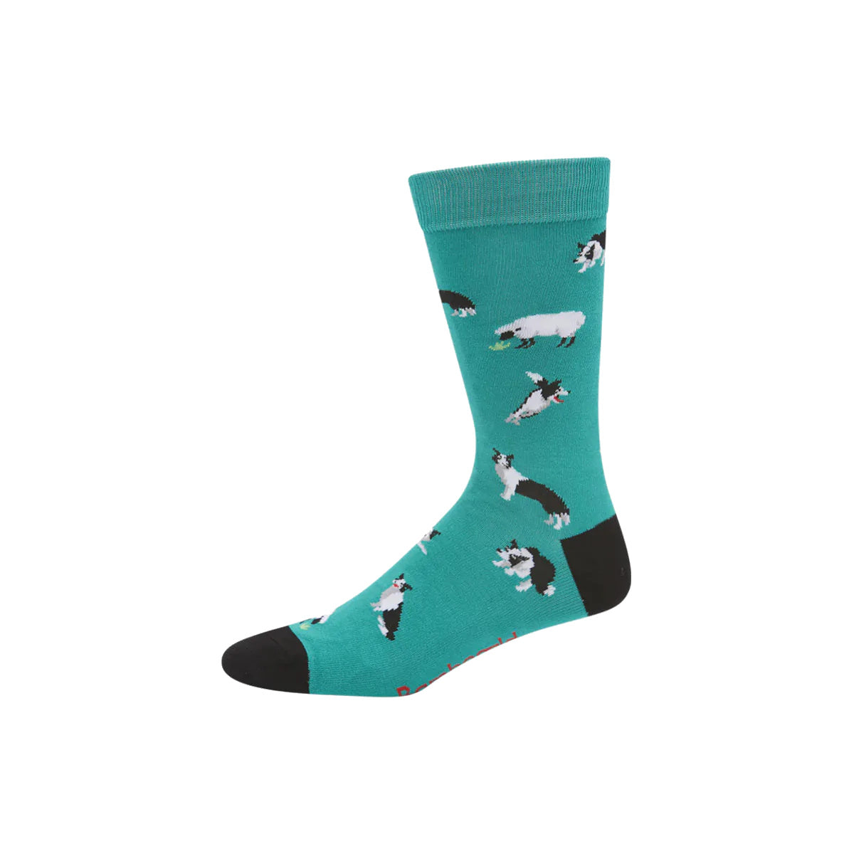 Bamboozld Men's Border Collie Bamboo Sock Green | Minimax