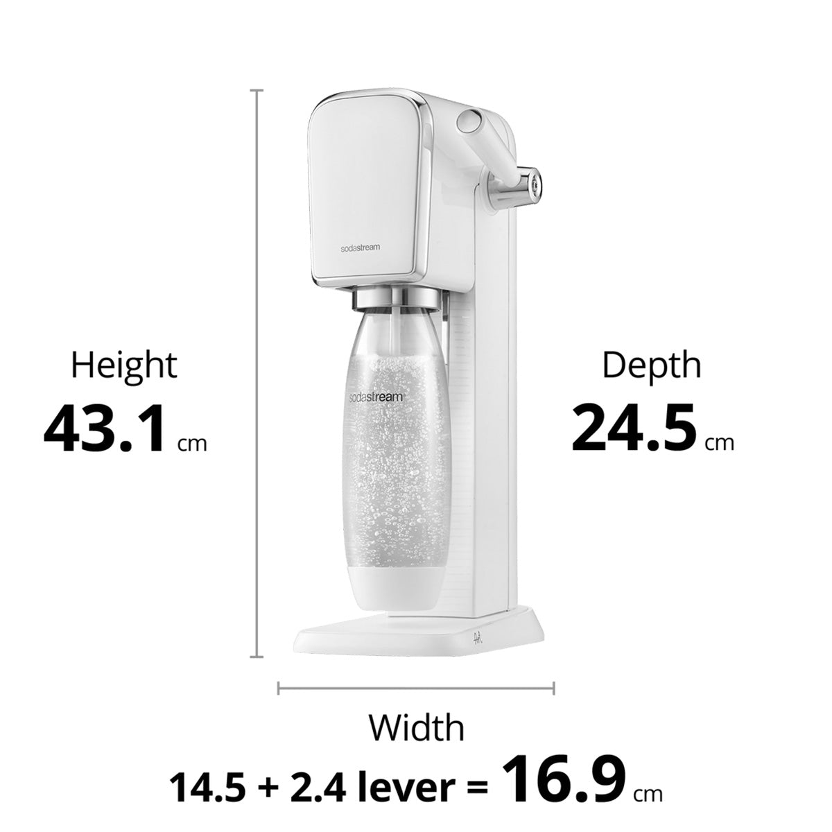 Soda Stream Art Sparkling Water Maker White | Minimax