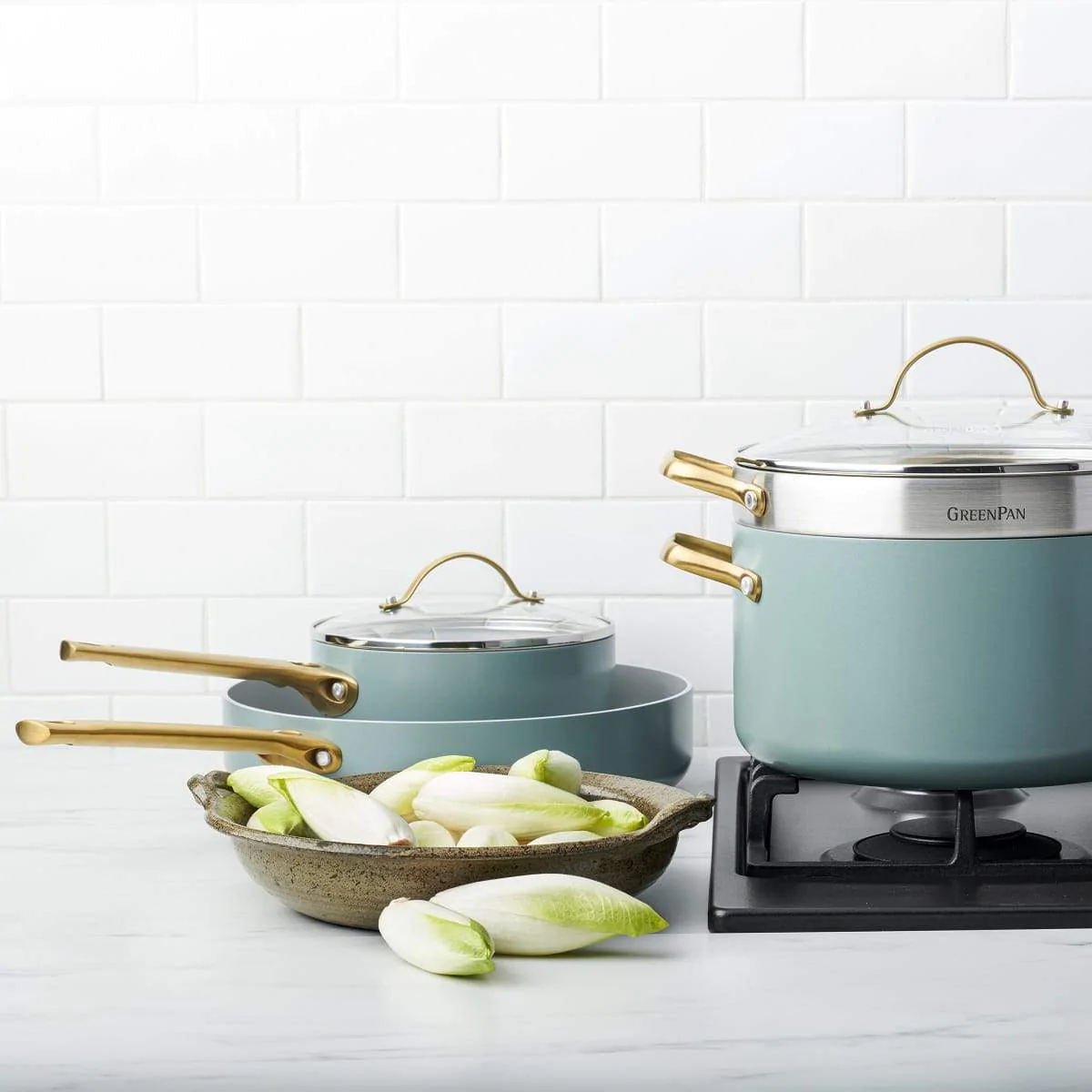 GreenPan Padova Frying Pan Smokey Sky Blue 28cm | Minimax