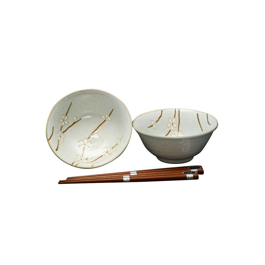 Concept Japan Sousunka Bowl with Chopstick Grey Set of 2 | Minimax