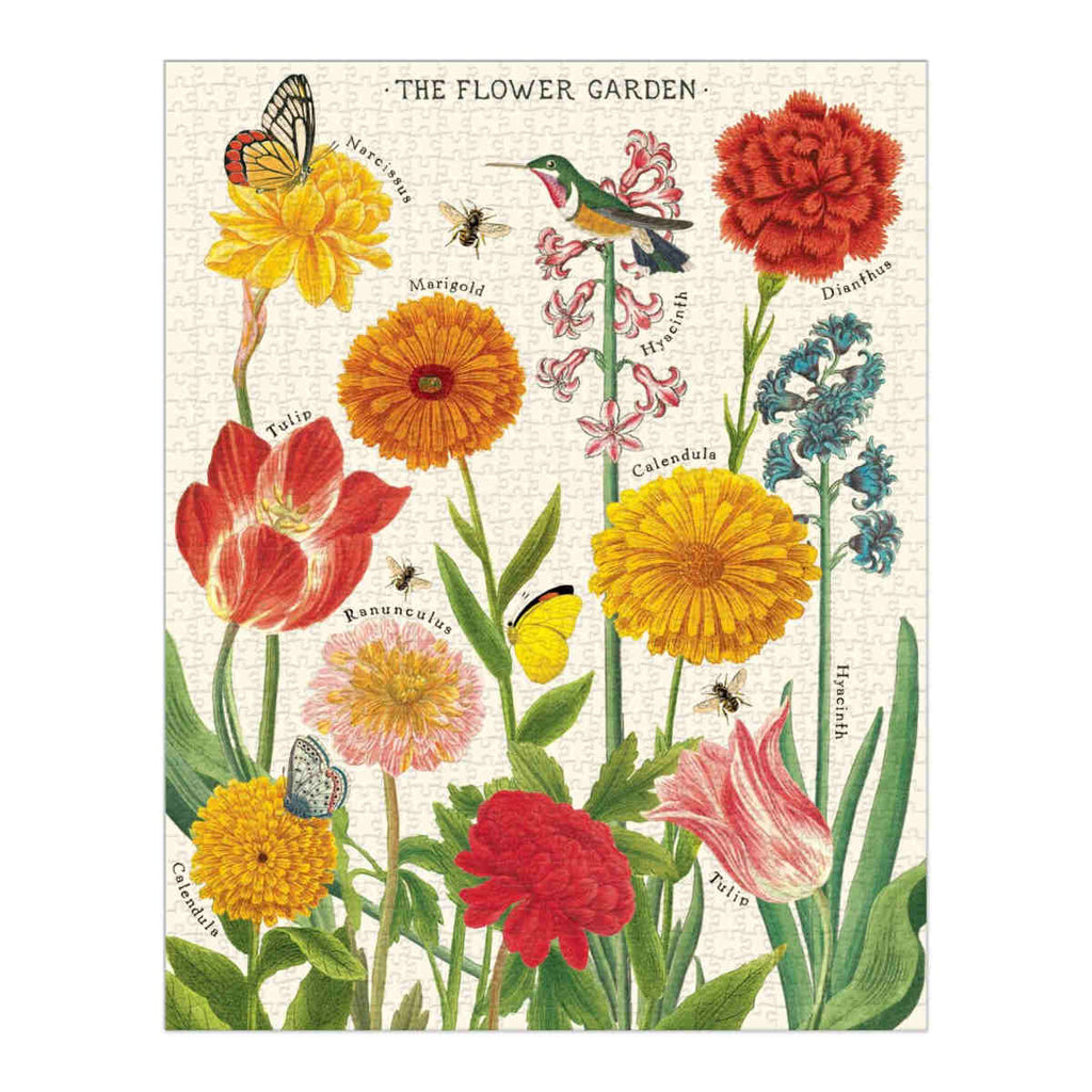 Cavallini 1000 Piece Flower Garden Jigsaw Puzzle | Minimax