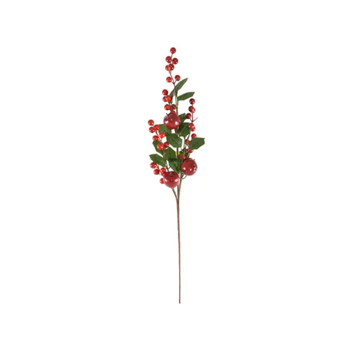 Gala Berry, Apple & Leaves Spray 60cm | Minimax