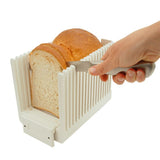 Appetito Bread Slicer Cutting Guide White with slotted sides for even bread slices
