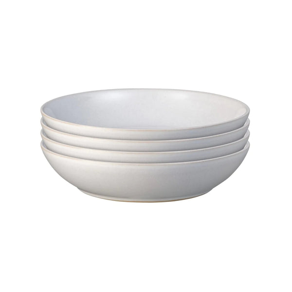 Denby Pasta Bowl Set Stone White 22cm (Set of 4) | Minimax