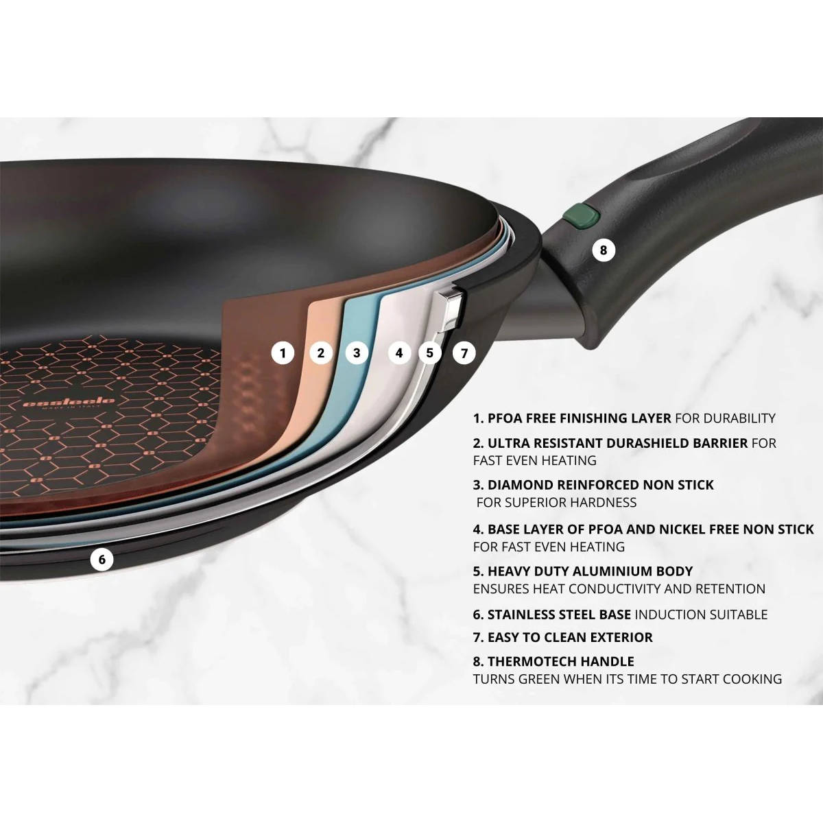 Essteele Per Salute Covered Saute Pan 32cm (5.7L) | Minimax