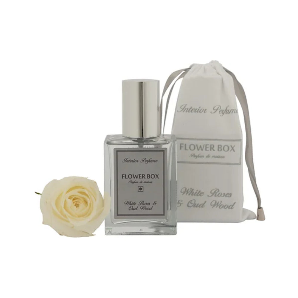 Flower Box White Roes & Oud Wood Interior Perfume Limited Edition 100ml | Minimax