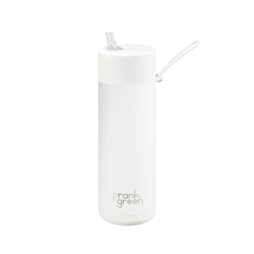 Frank Green Bottle with Straw Lid Cloud White 595ml | Minimax