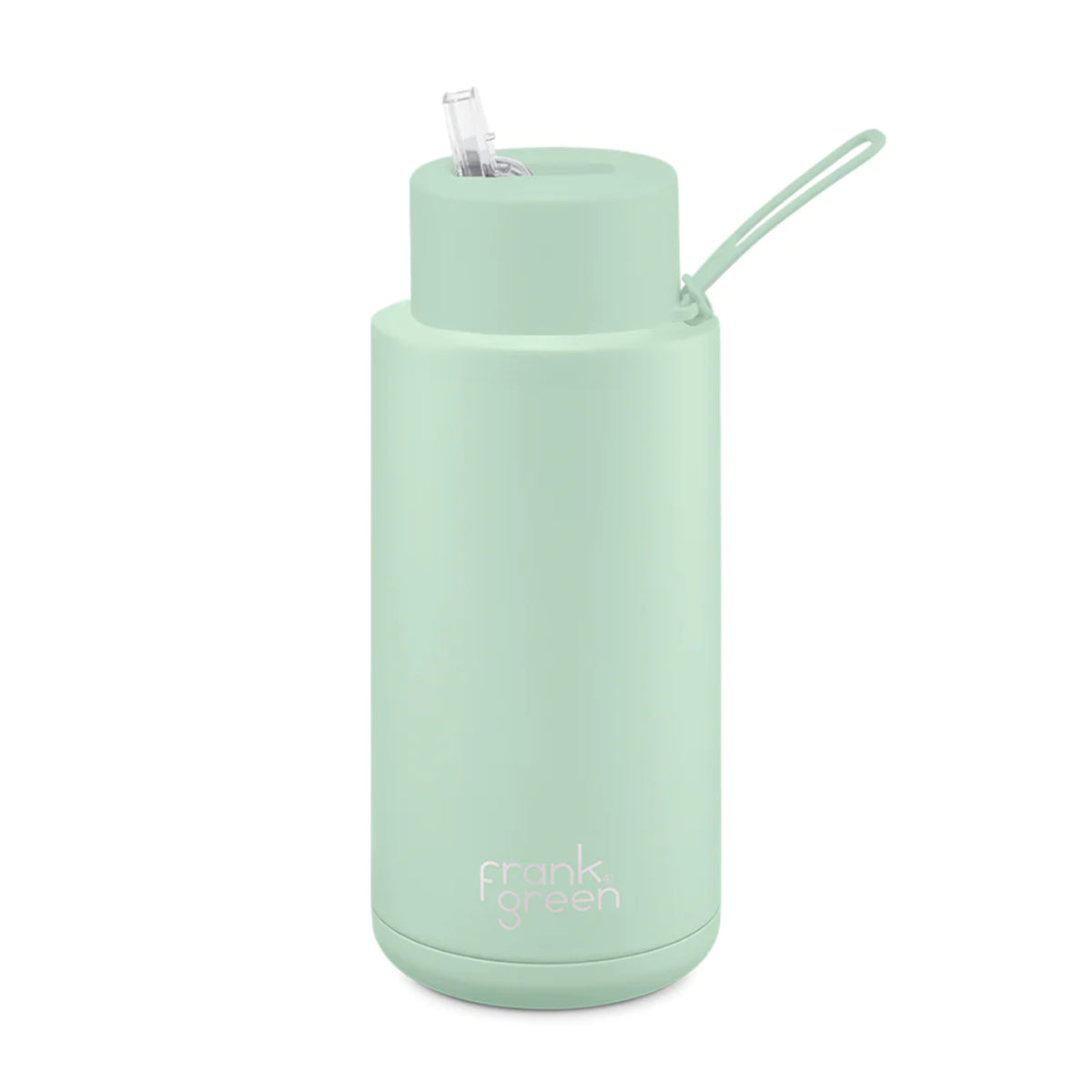 Frank Green Reusable Ceramic Bottle with Straw Lid Mint Gelato 1L | Minimax