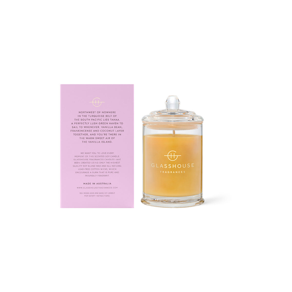 Glasshouse Fragrances A Tahaa Affair Candle 60g