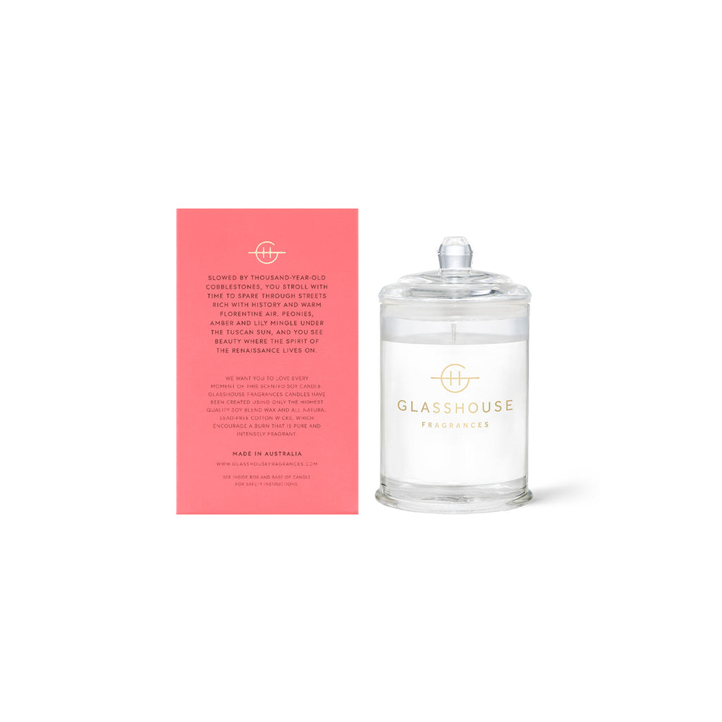 Glasshouse Fragrances Forever Florence Candle 60g | Minimax